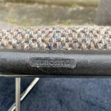 Pair of Eurosit tweed grey lounge chairs 1970