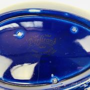 Plat et coupe Blå eld par Hertha Bengtson pour Rörstrand Sweden, céramique