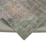 Tapis anatolien surteint fait à la main 200 cm x 297 cm tapis patchwork gris