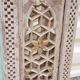Fully hand-carved stone window with mirror