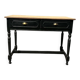 Wood and black desk