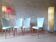 4 vintage Baumann Essor chairs in wood and skai from the 1960s.