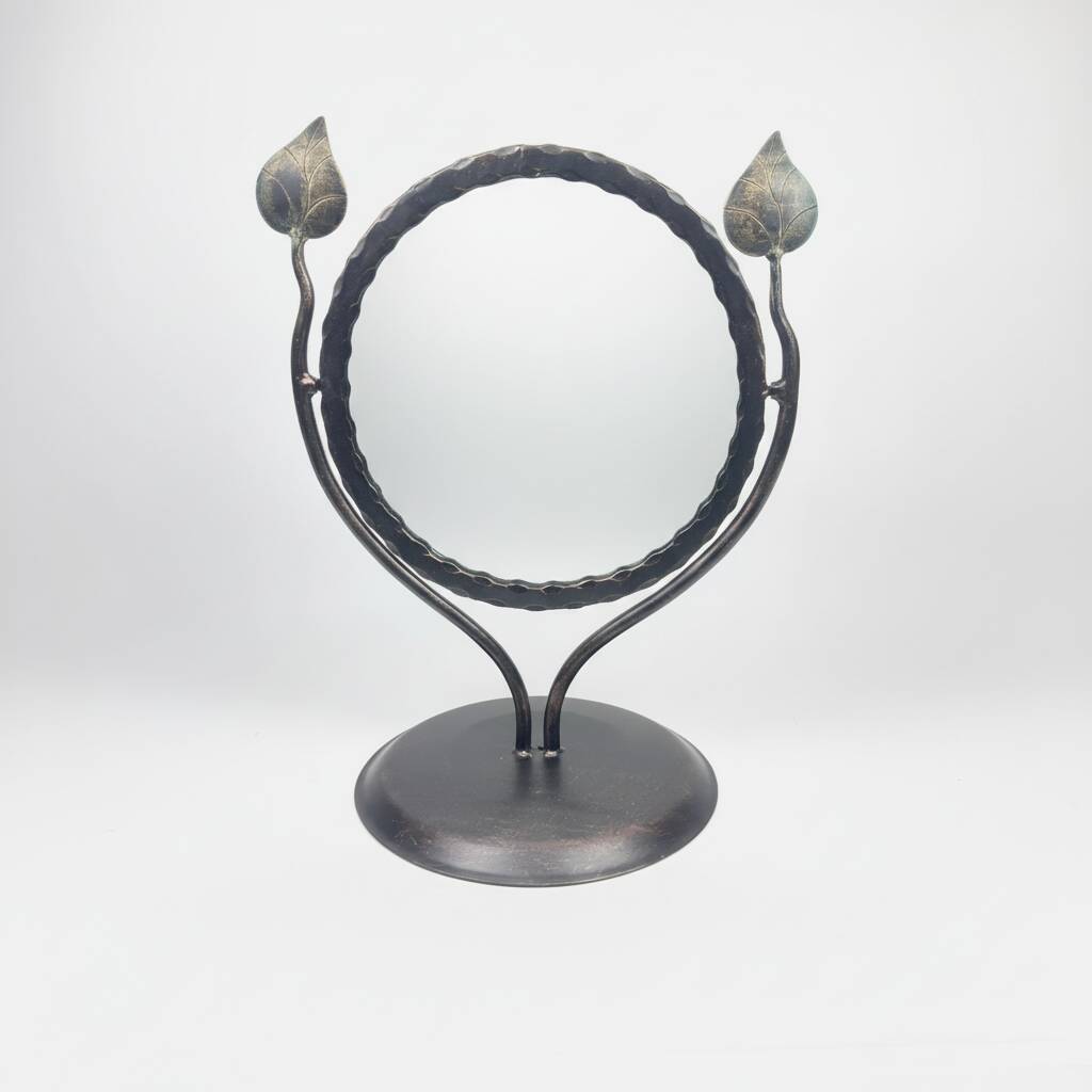 Hand Forged Iron Tabletop Vanity Mirror (55cm)