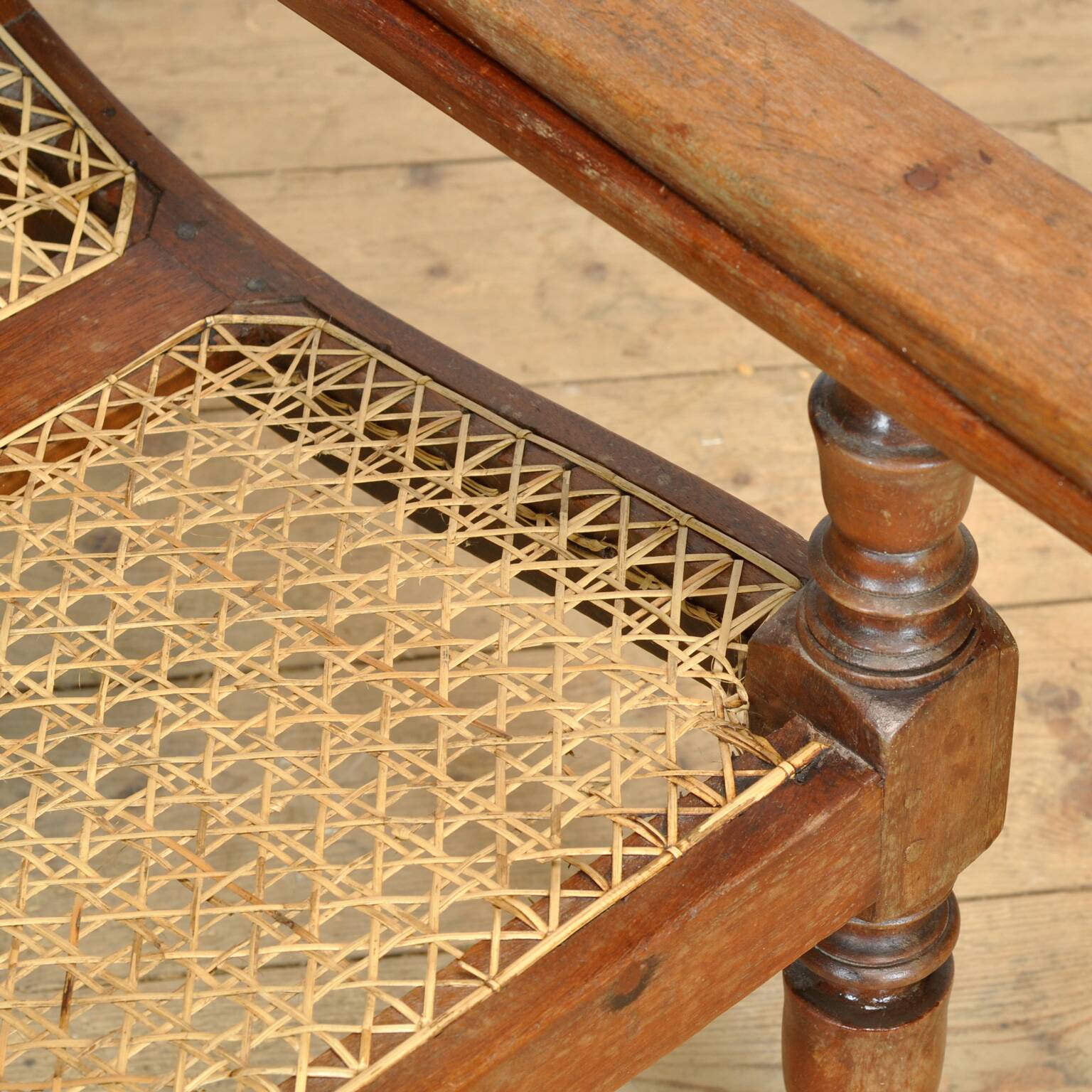 Chaise de plantation indonésienne coloniale hollandaise, vers 1920