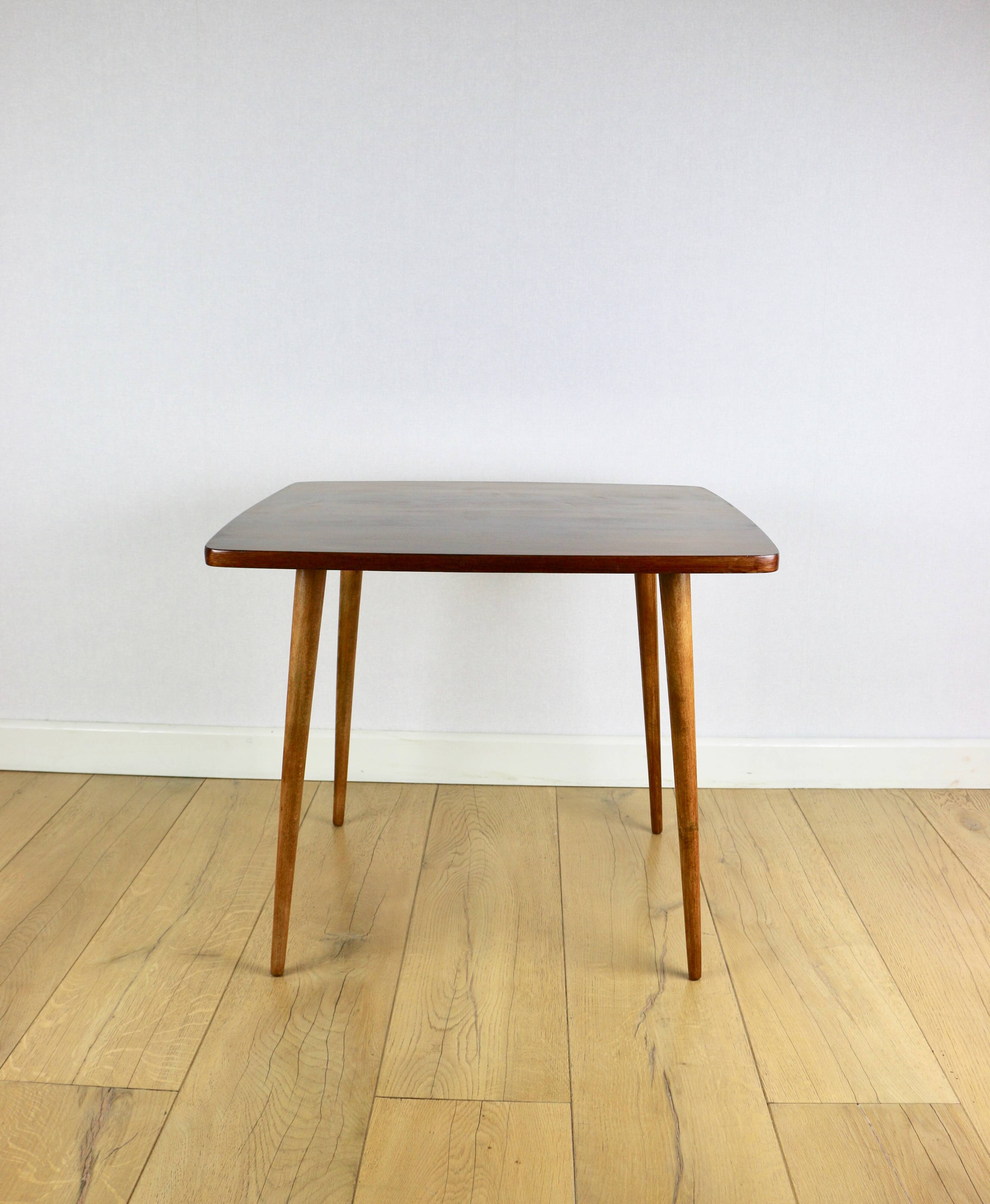 Polish coffee table console 1970s medium square