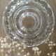 Paire de bougeoirs vintage en verre