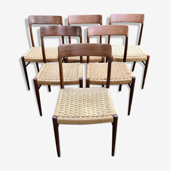 Série de 6 chaises Niels Otto Moller
