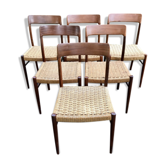 Série de 6 chaises Niels Otto Moller
