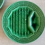 2 Sarreguemines asparagus plates