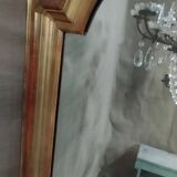 Gilded wood and pastiglia mirror, mid-19th century