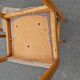Set of 6 vintage beech chairs to clean or reupholster