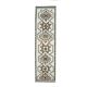 Vintage Turkish Oushak handmade wool cotton white runner rug  91x340