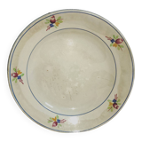 Assiette Plate en Faïence de Gien décorée à la main - Vintage 1940