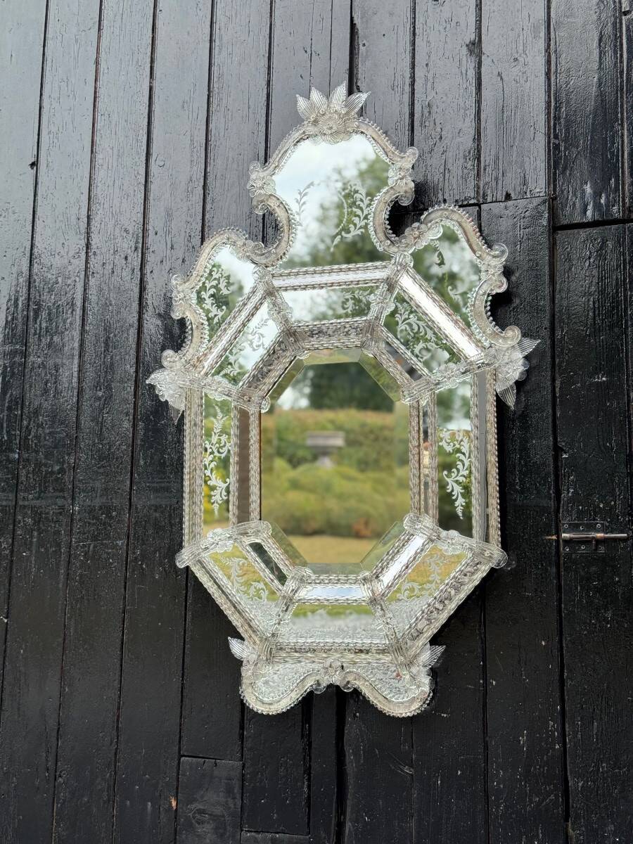 Venetian Murano glass mirror, circa 1930