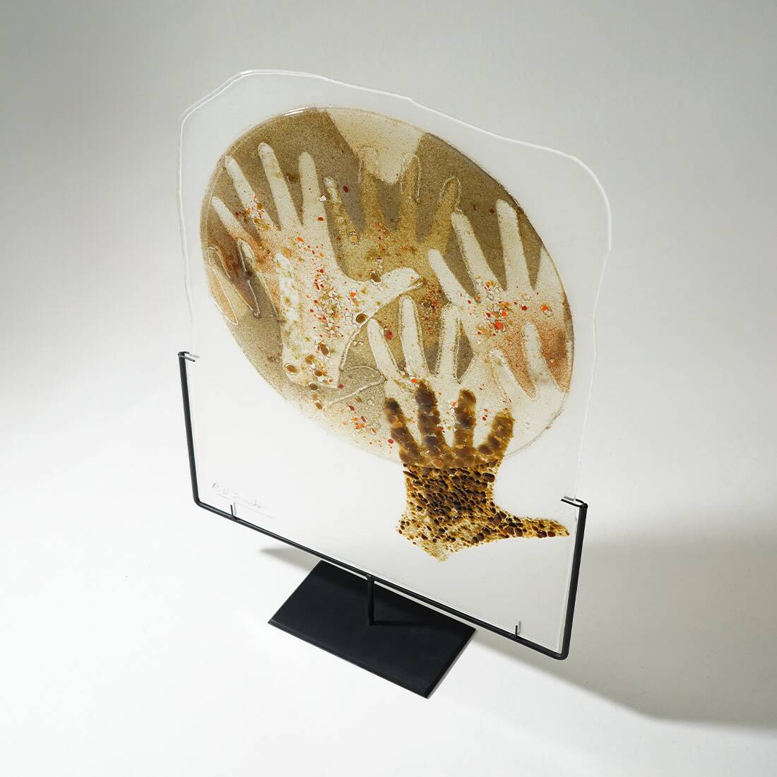 Renata Minuto, glass fusion work for Studio Casarini Savona, 1990s