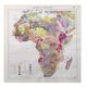 Old geological Africa map 43x43cm from 1950