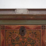 Antique polychrome wedding chest – Central Europe, circa 1850