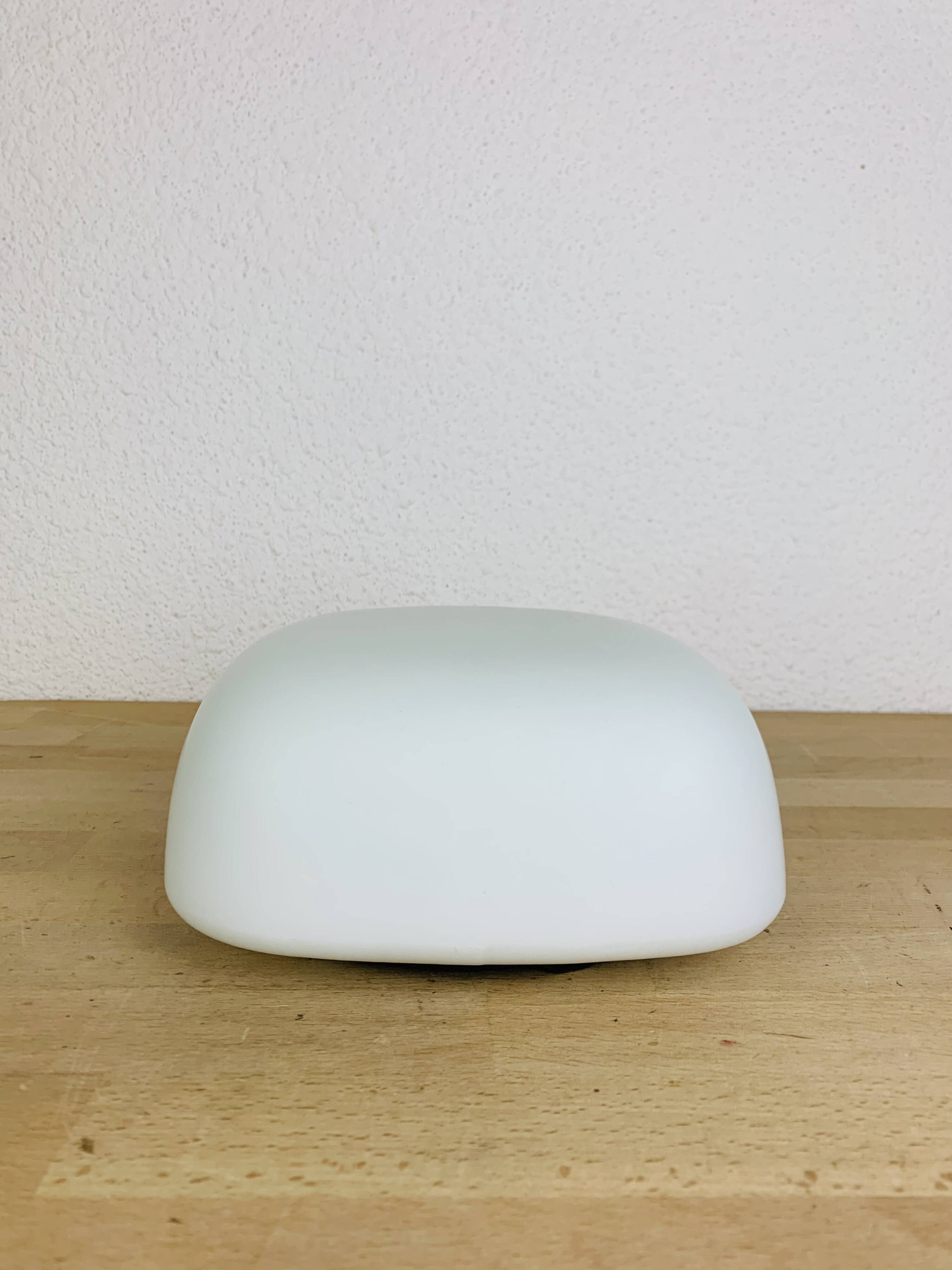 Vintage square opaline wall lamp, Italy, 1960