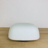 Vintage square opaline wall lamp, Italy, 1960