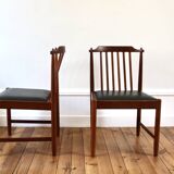 Set of 4 vintage Scandinavian teak Breox chairs, 1960