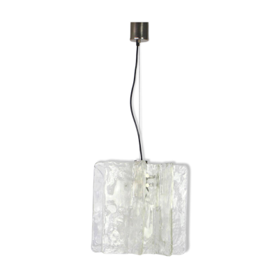 Suspension en verre de Murano conçu par Carlo Nason pour Mazzega, années 1970