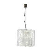 Suspension en verre de Murano conçu par Carlo Nason pour Mazzega, années 1970