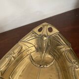 Art deco brass basket