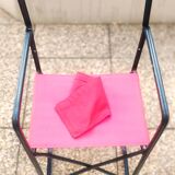 Paire de fauteuil pliant en aluminium et de fauteuil du Metteur-en-scène en fer