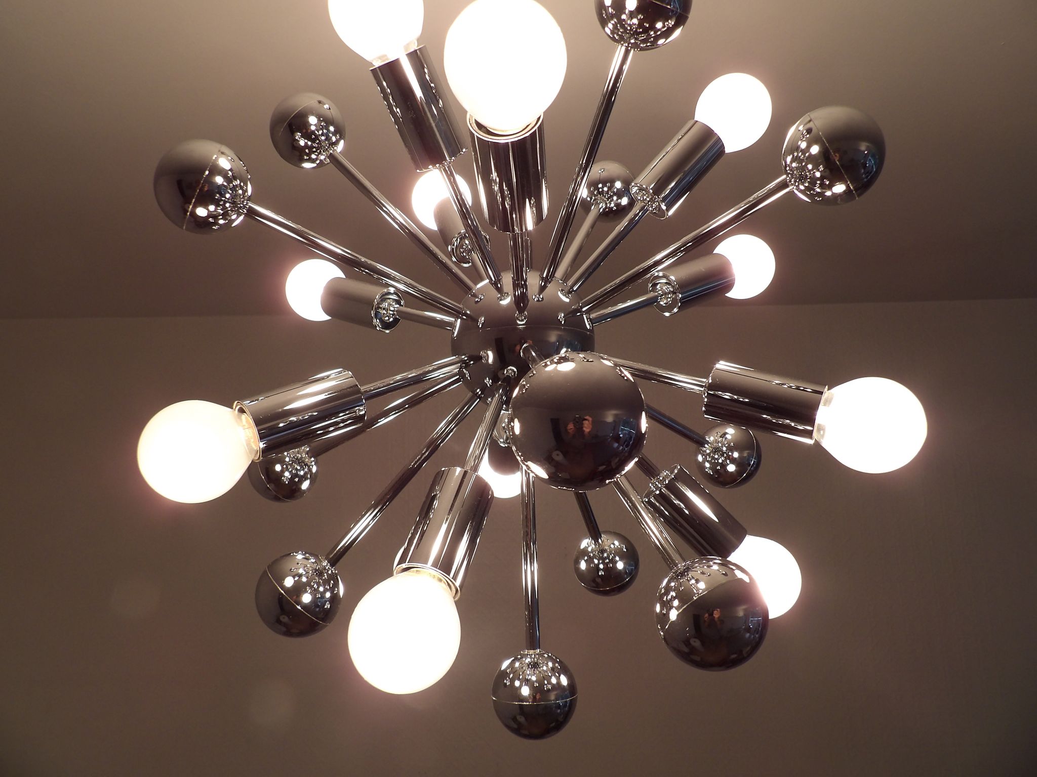 Sputnik hanging lamp 70s by Paul De Haan for Jolina
