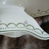 Antique sauce boat in Longwy ironstone.