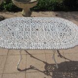 Aluminum cast iron garden table