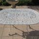 Table de jardin en fonte d'aluminium