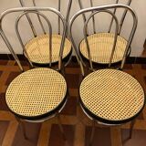 Set of 4 vintage chrome chairs