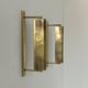 Pair of vintage adjustable brass wall lights, France, 1960s