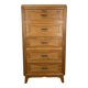 Secrétaire, bureau, commode en chêne, années 50
