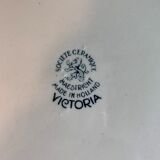 Set of 6 flat plates made of Maastricht ceramic
