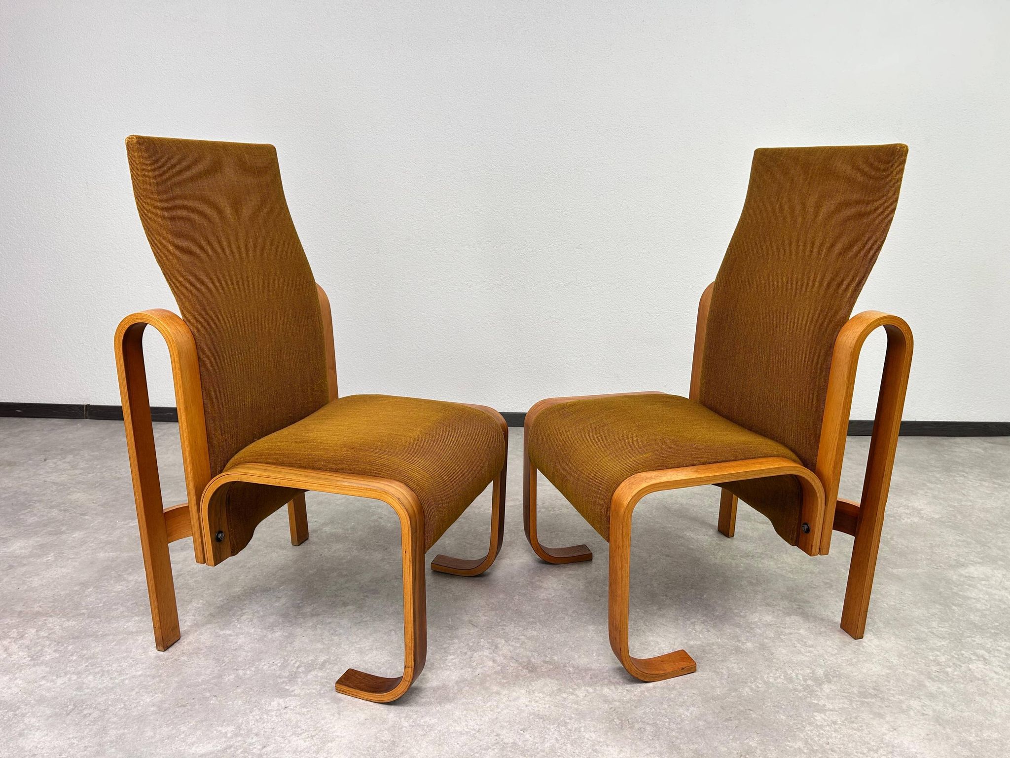 Very rare chairs by Jan Bočan designed for the Czechoslovakian embassy in Stockholm.