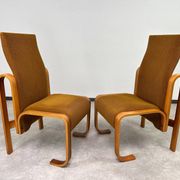 Very rare chairs by Jan Bočan designed for the Czechoslovakian embassy in Stockholm.