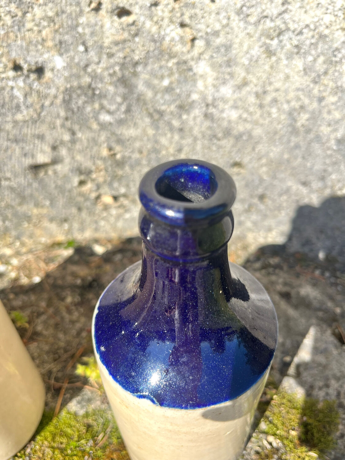 French stoneware grapefruit sparkling drink bottles