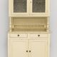 Antique wooden sideboard - cream beige patina
