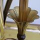 Pair of golden candle holders