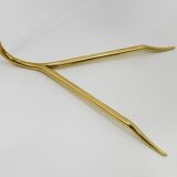 Brass floor lamp Sumatra Mid-Century Rupert Nikoll, Vienna, Austria, 1950s