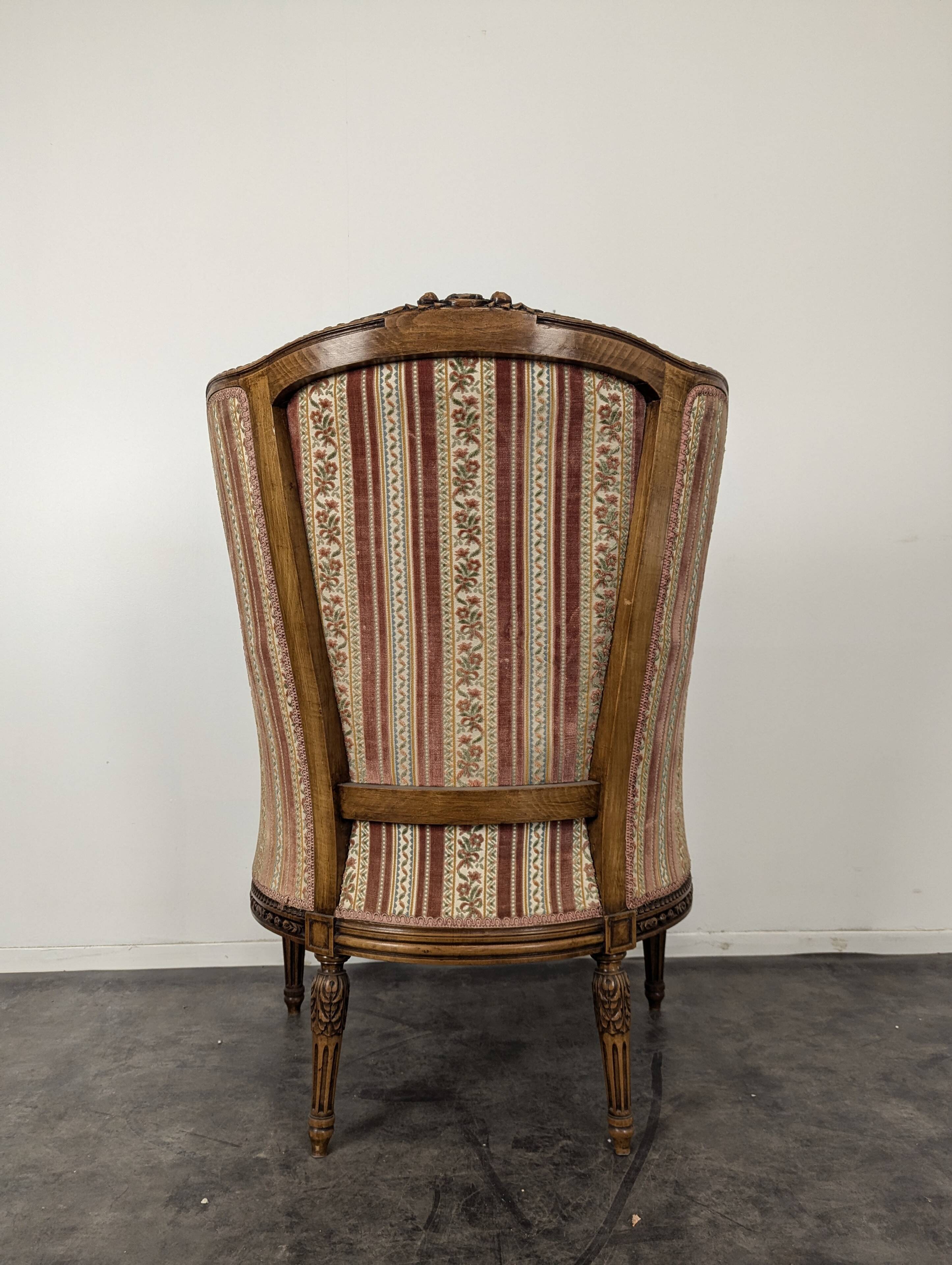Louis XVI style bergère in oak