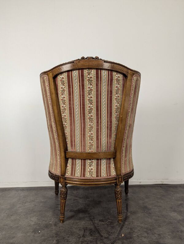 Bergère de style Louis XVI en chêne