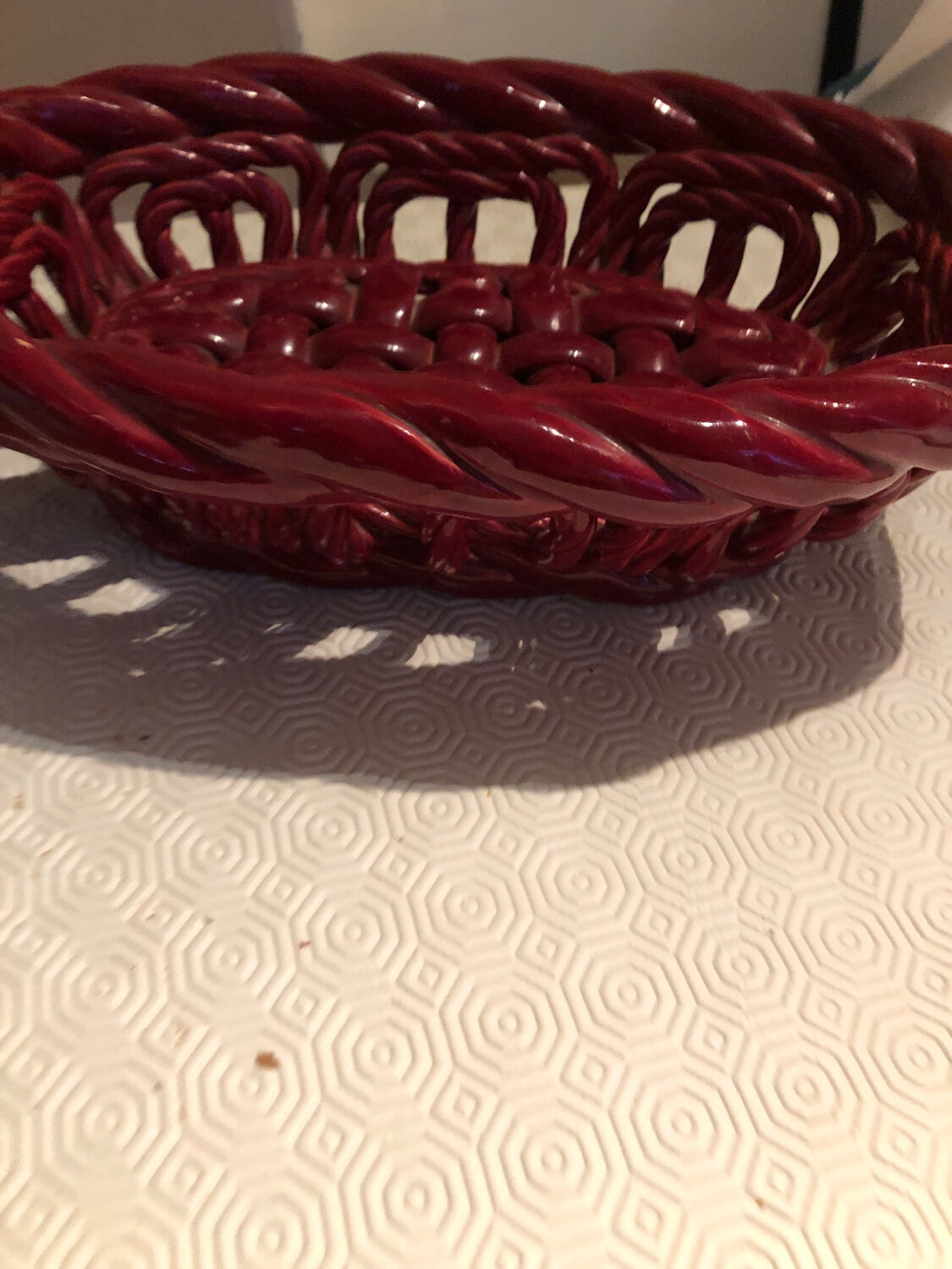Vallauris ceramic basket