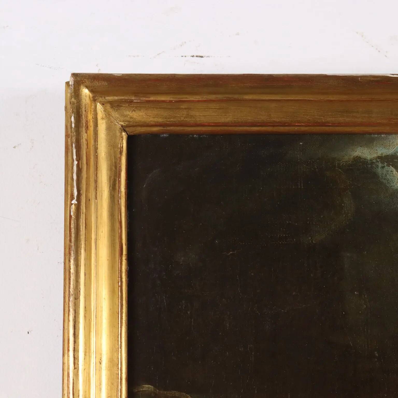 Old oil painting on canvas, French school, 18th century