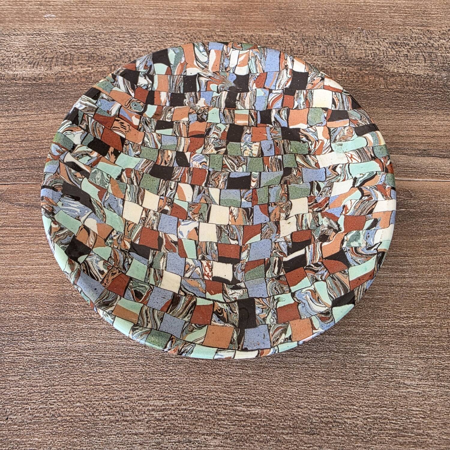 Rare Lot 3 Bowls GERBINO Vallauris – Mixed Earth Mosaic
