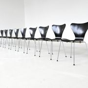 Chaises de salle à manger 'Butterfly' Arne Jacobsen 3107 Fritz Hansen Danemark 1967