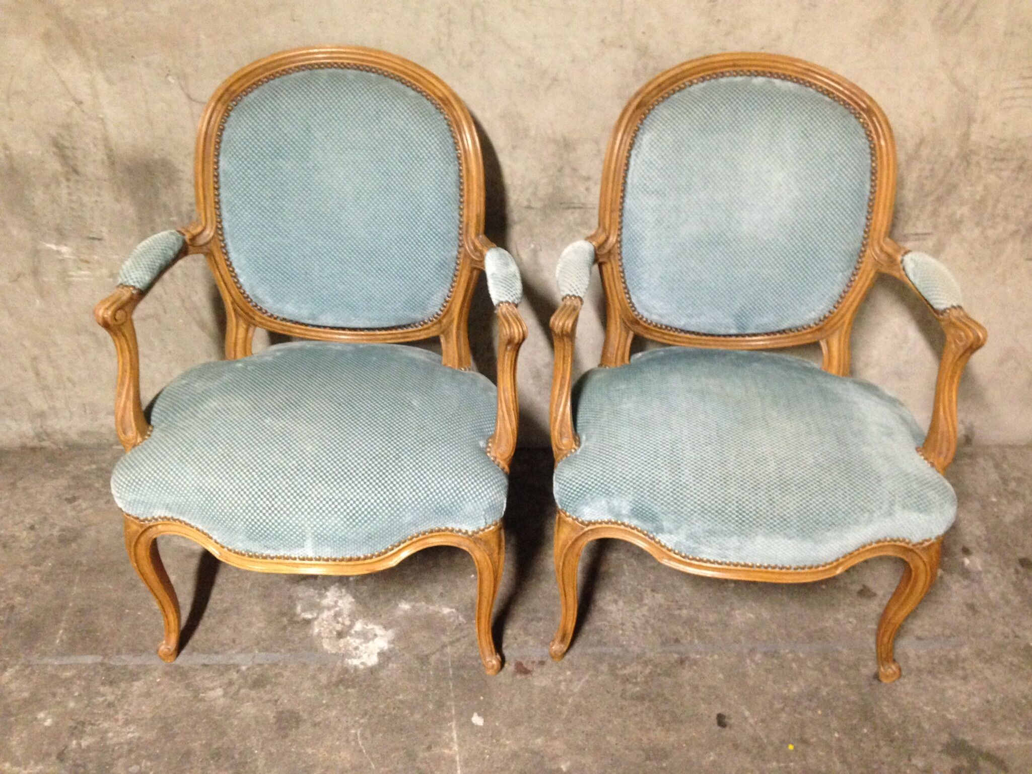 Pair of armchairs Louis XV style