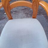 Scandinavian armchair in solid wood with armrests – 1990s